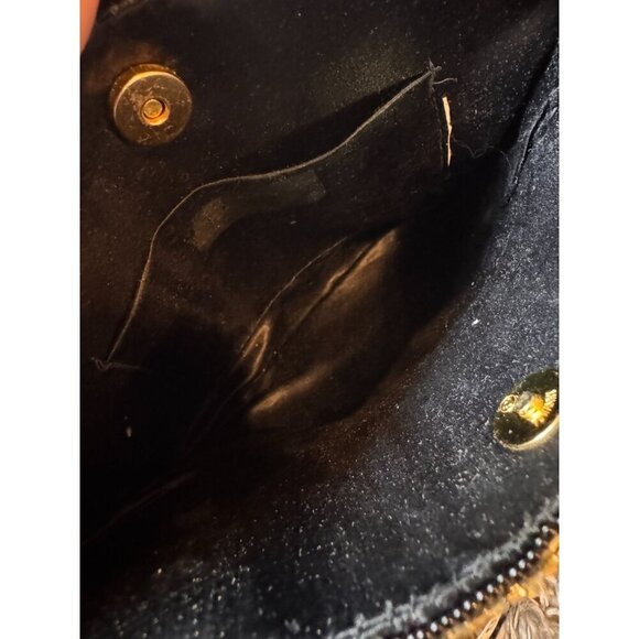 Beaded Black & Gold Evening Bag - Picture 8 of 8